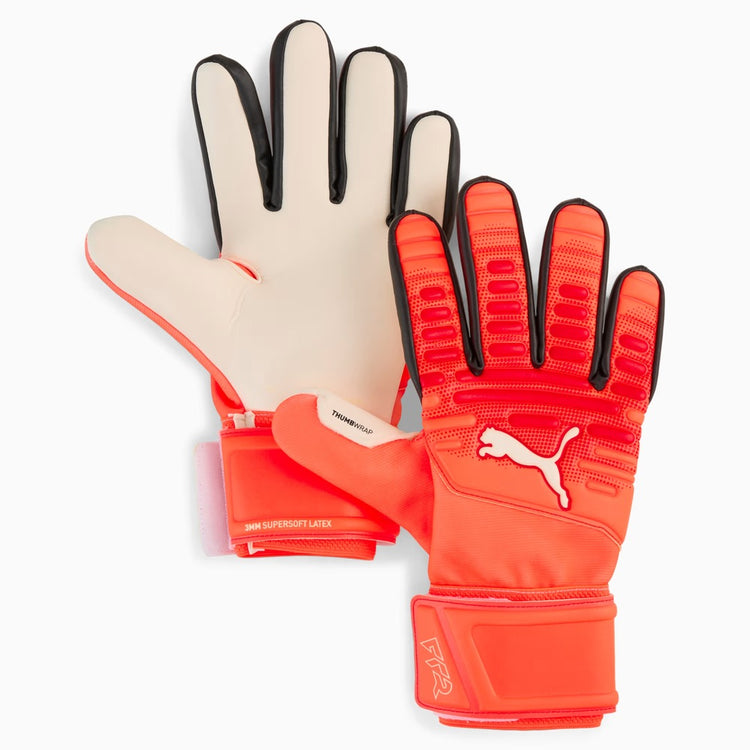 Puma Senior Future Match NC Soccer Goalkeeper Gloves glowing red