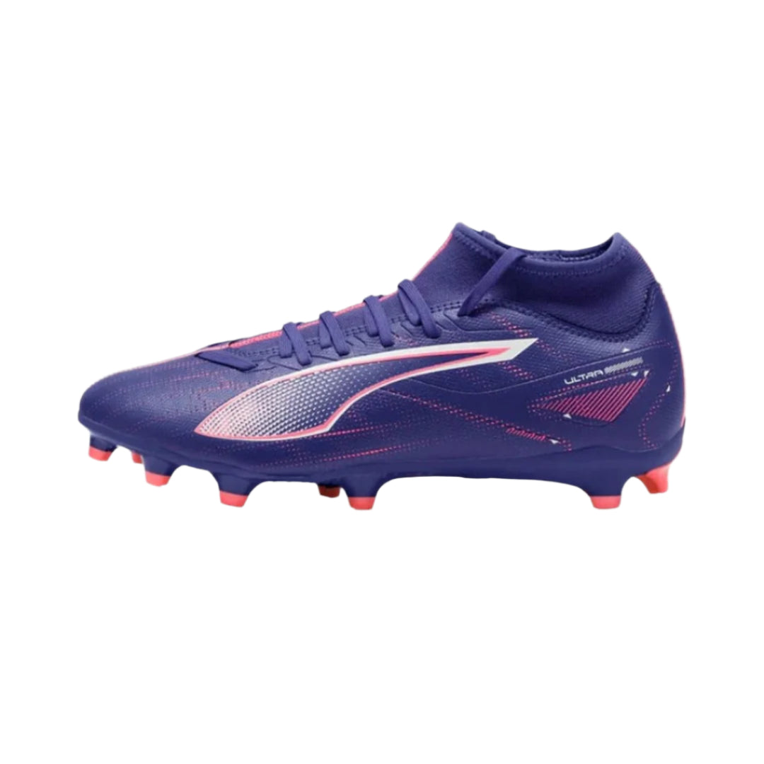 Puma Senior Ultra 5 Play+ FG/AG 107688-01 Soccer Shoes Lapis Lazuli Sunset Glow