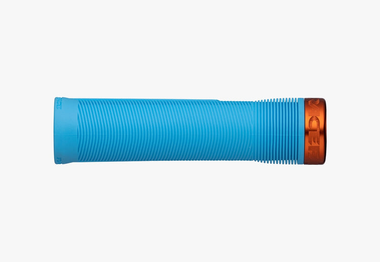 Race Face 24 Chester Handlebar Bike Grips light blue/ orange