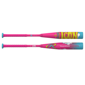 Rawlings -10 Icon Fest USA Baseball Bat pink/blue