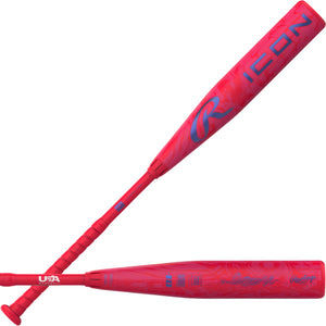 Rawlings -10 Icon USA Baseball Bat pink