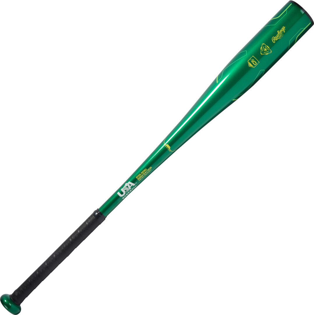 Rawlings -10 Machine USA Baseball Bat green