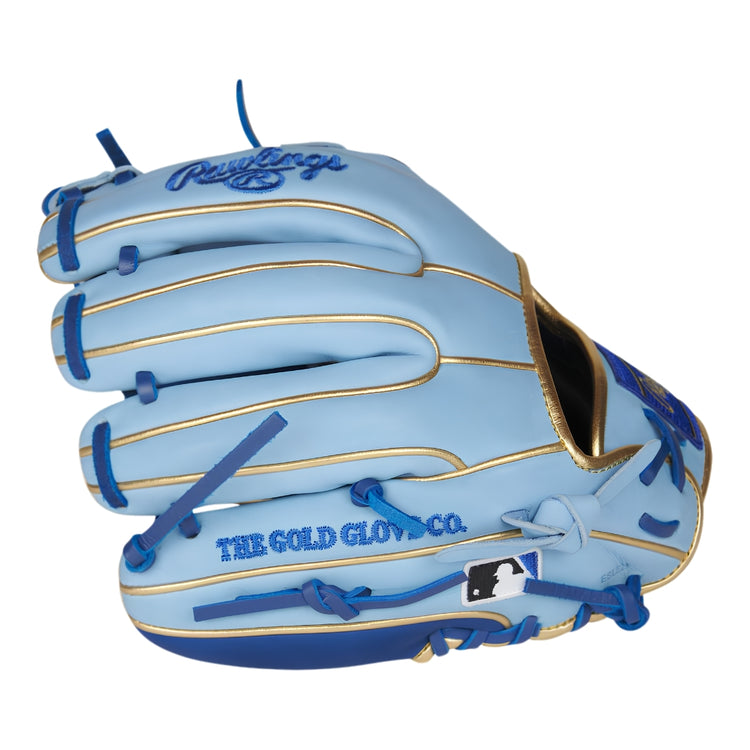 Rawlings 11.25" Heart of the Hide Contour Fit PROR312U-2R Baseball Glove navy blue/ Columbia blue/ gold