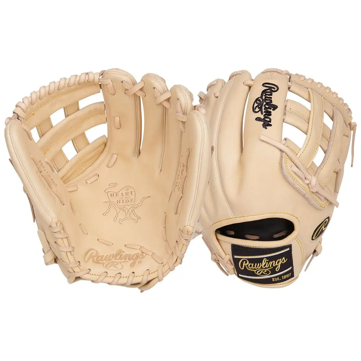 Rawlings 12.25" Heart of the Hide PRORKB17C Baseball Glove camel