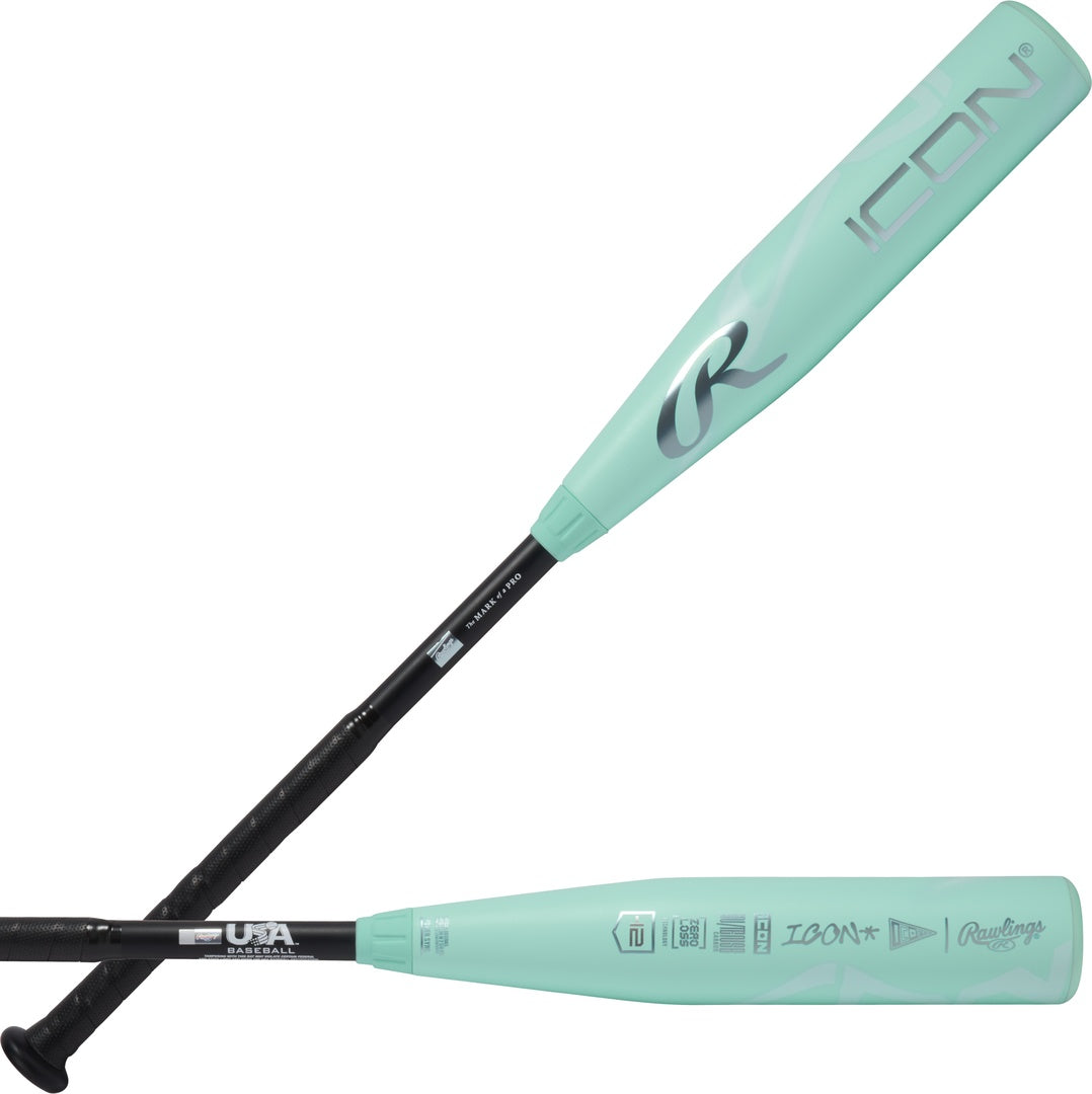Rawlings -12 Icon USA Baseball Bat 31"/ 19oz green/black
