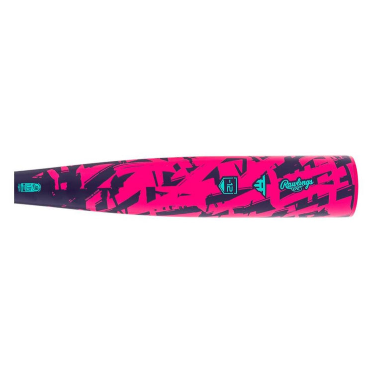 Rawlings -12 Threat USSSA Baseball Bat navy/pink