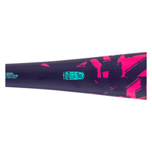 Rawlings -12 Threat USSSA Baseball Bat navy/pink