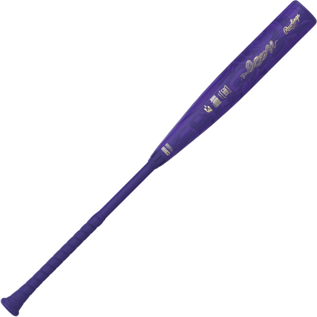 Rawlings -3 Icon BBCOR Baseball Bat purple