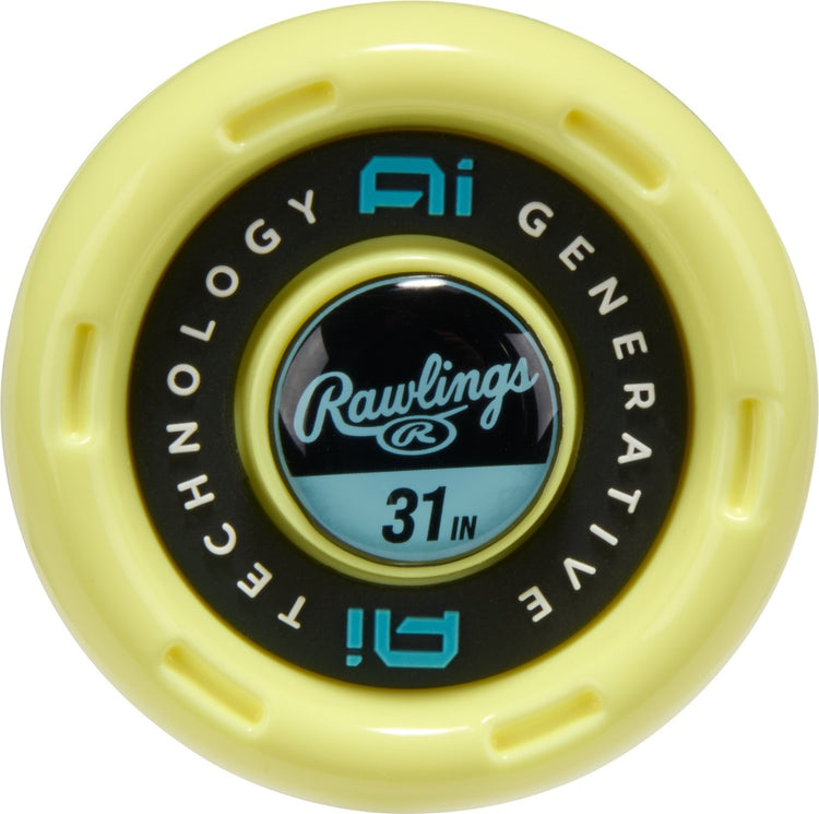 Rawlings -5 Clout USSSA Baseball Bat yellow