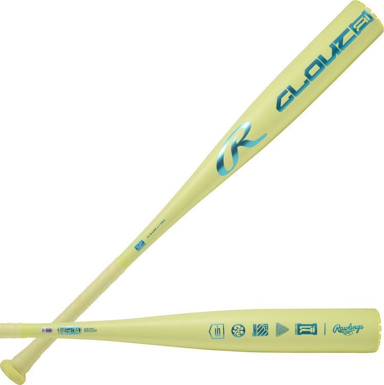 Rawlings -5 Clout USSSA Baseball Bat yellow