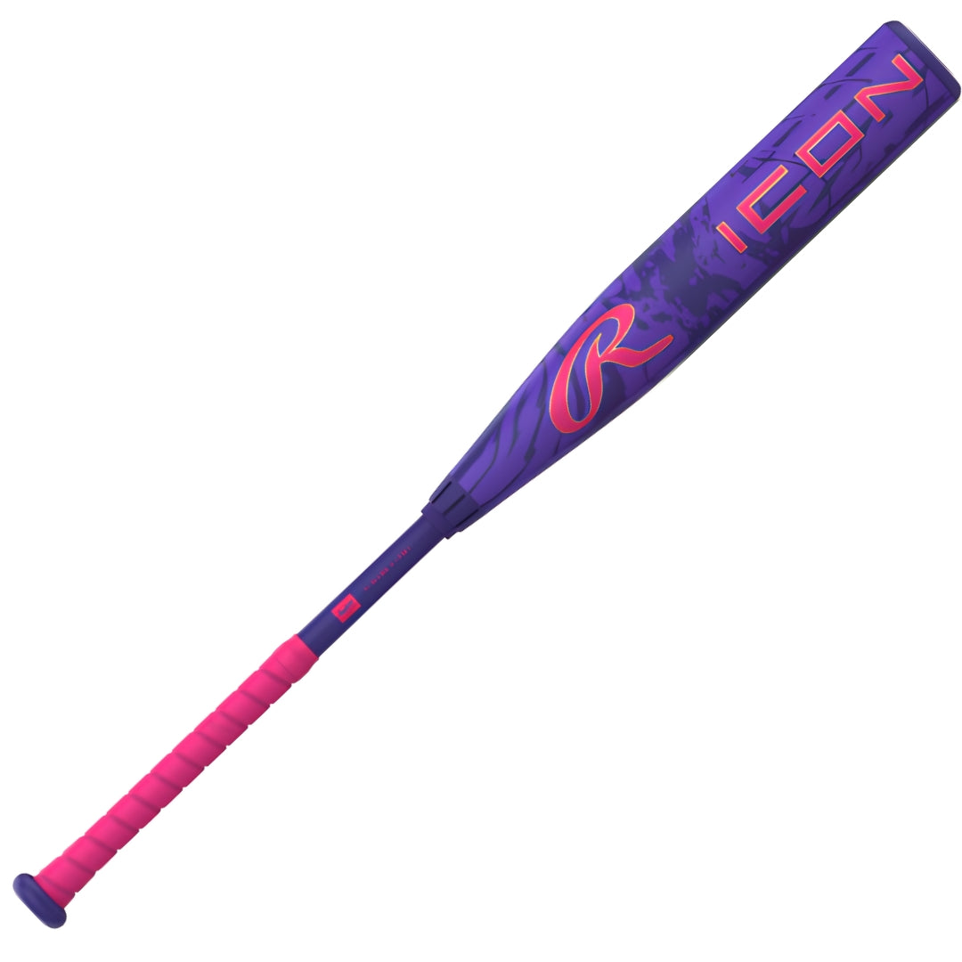 Rawlings -5 Icon USSSA Baseball Bat purple/pink