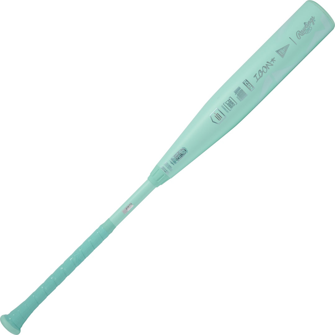 Rawlings -5 Icon USSSA Baseball Bat mint green