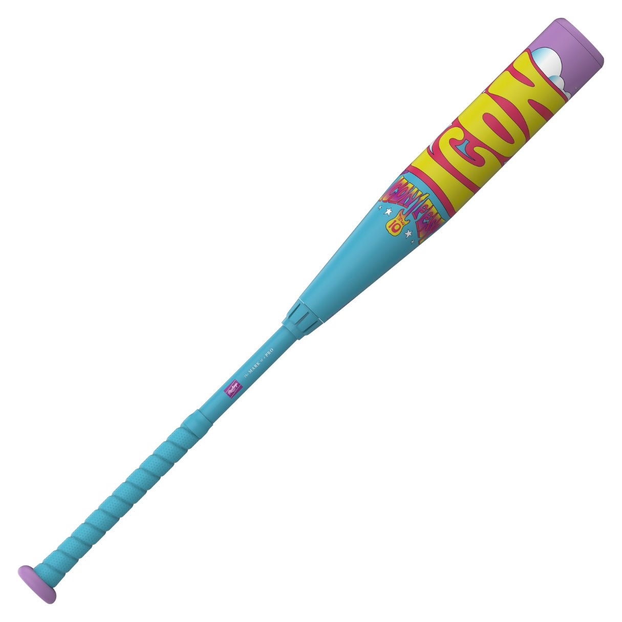 Rawlings -8 Icon Fest USSSA Baseball Bat blue/purple/yellow