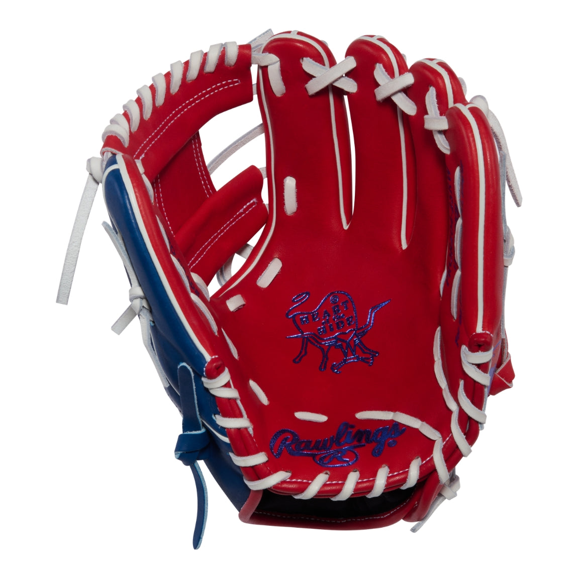 Rawlings Heart of the Hide July GTMPROR204-2SRW Baseball Glove red/blue/white