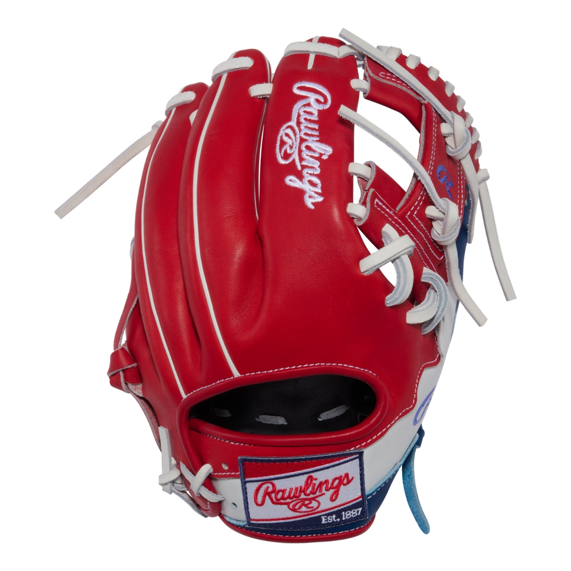 Rawlings Heart of the Hide July GTMPROR204-2SRW Baseball Glove red/blue/white