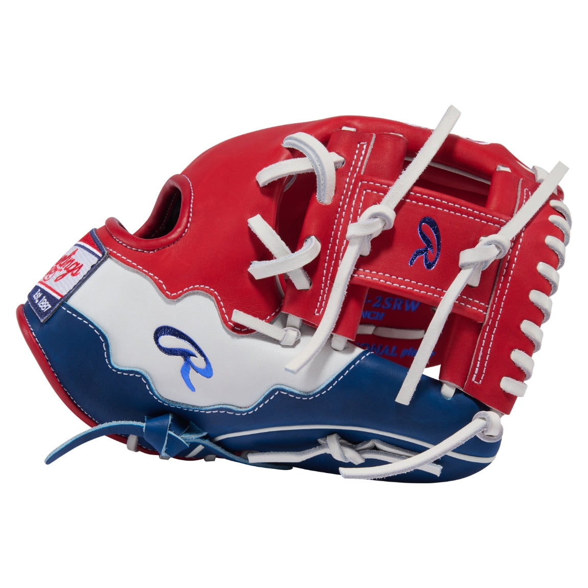 Rawlings Heart of the Hide July GTMPROR204-2SRW Baseball Glove red/blue/white