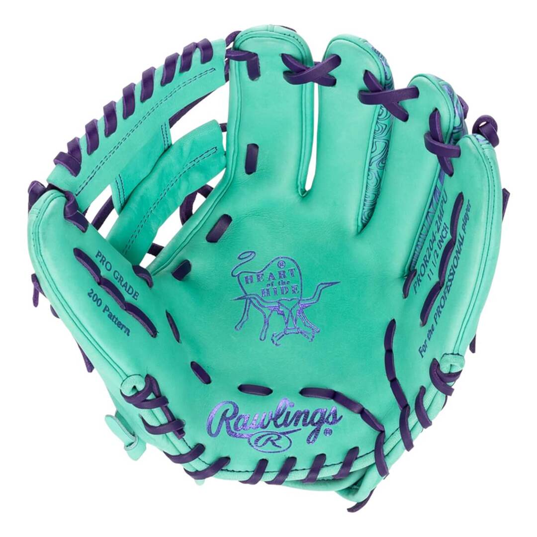 Rawlings Heart of the Hide PROR204-2MPU Baseball Glove mint green/purple