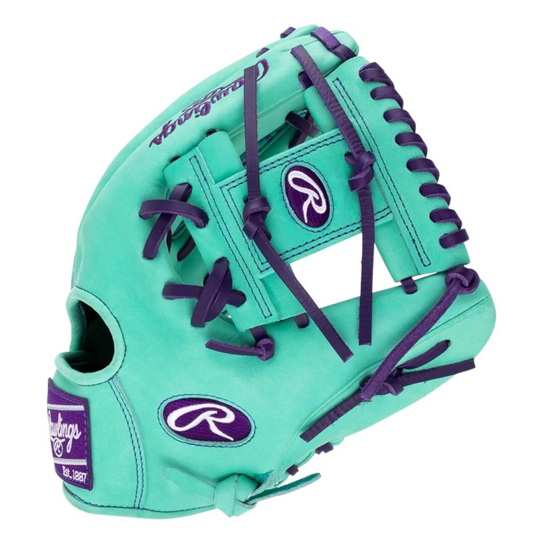 Rawlings Heart of the Hide PROR204-2MPU Baseball Glove mint green/purple