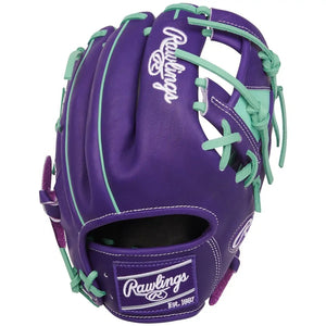 Rawlings Heart of the Hide PROR204-2XPU Baseball Glove purple/green