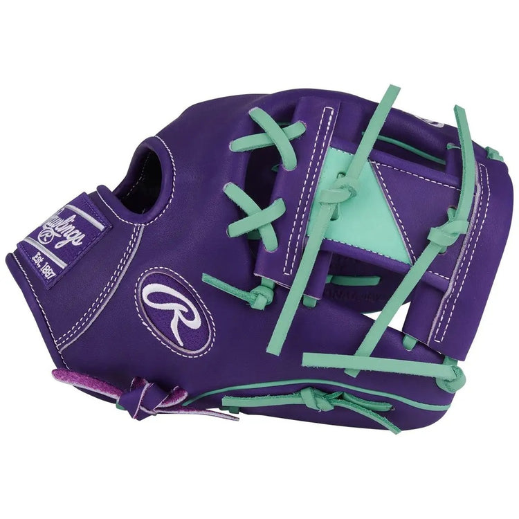 Rawlings Heart of the Hide PROR204-2XPU Baseball Glove purple/green