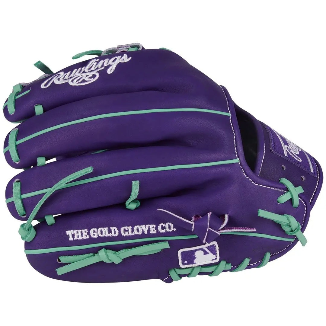 Rawlings Heart of the Hide PROR204-2XPU Baseball Glove purple/green