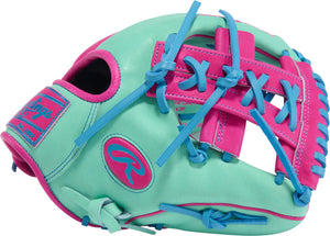 Rawlings Heart of the Hide PROR204-32M Spring Break Edition Baseball Glove mint/berry