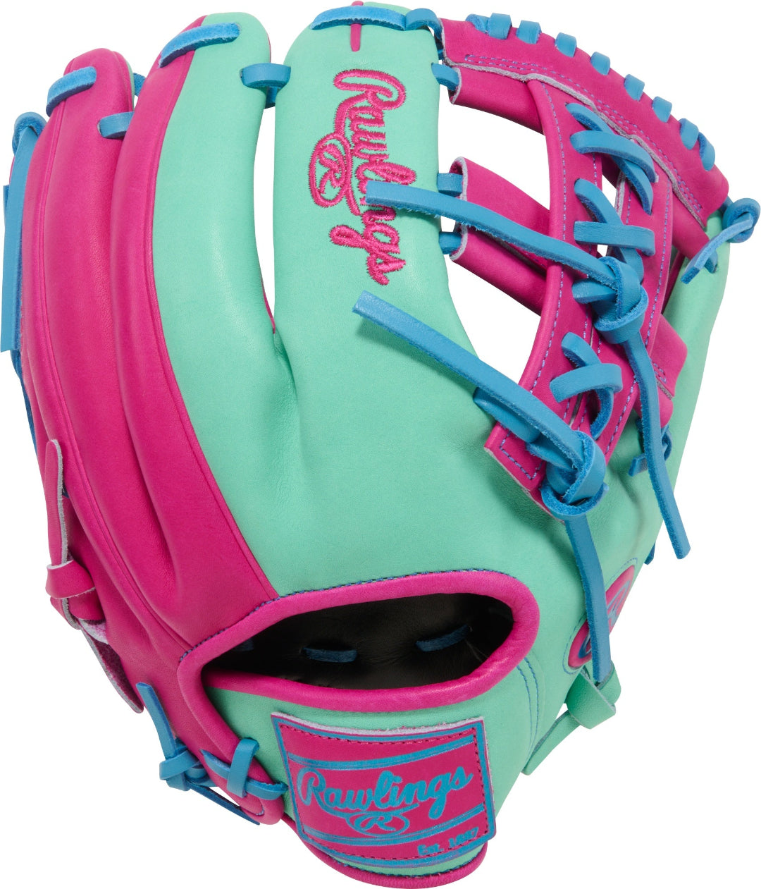 Rawlings Heart of the Hide PROR204-32M Spring Break Edition Baseball Glove mint/berry