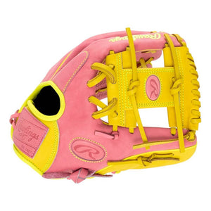 Rawlings Heart of the Hide PROR204U-2P Baseball Glove pink/yellow