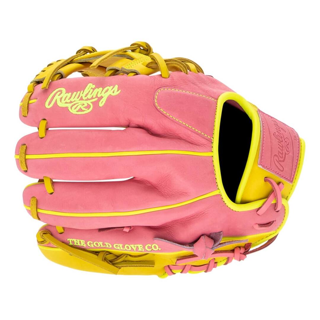 Rawlings Heart of the Hide PROR204U-2P Baseball Glove pink/yellow