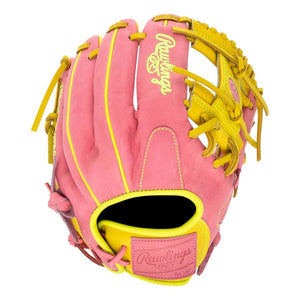 Rawlings Heart of the Hide PROR204U-2P Baseball Glove pink/yellow