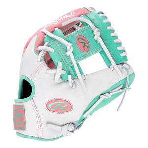 Rawlings Heart of the Hide PROR204W-2PW Baseball Glove pink/white/mint