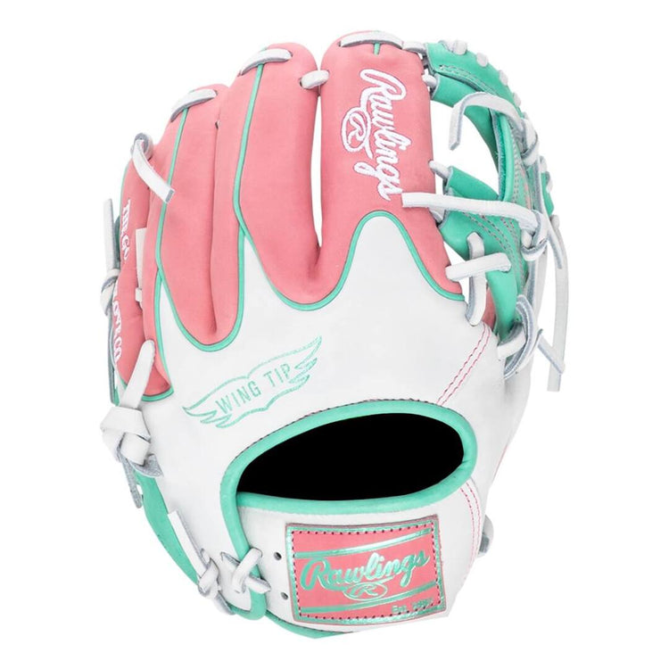 Rawlings Heart of the Hide PROR204W-2PW Baseball Glove pink/white/mint