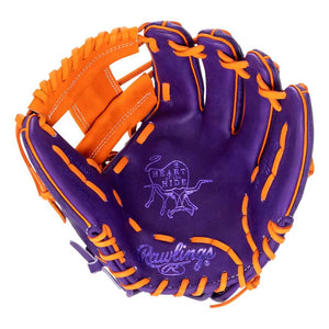 Rawlings Heart of the Hide PROR204WU-2PUO Baseball Glove purple/orange