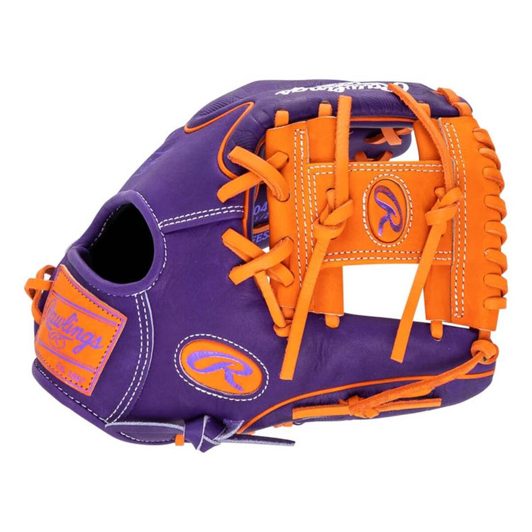 Rawlings Heart of the Hide PROR204WU-2PUO Baseball Glove purple/orange