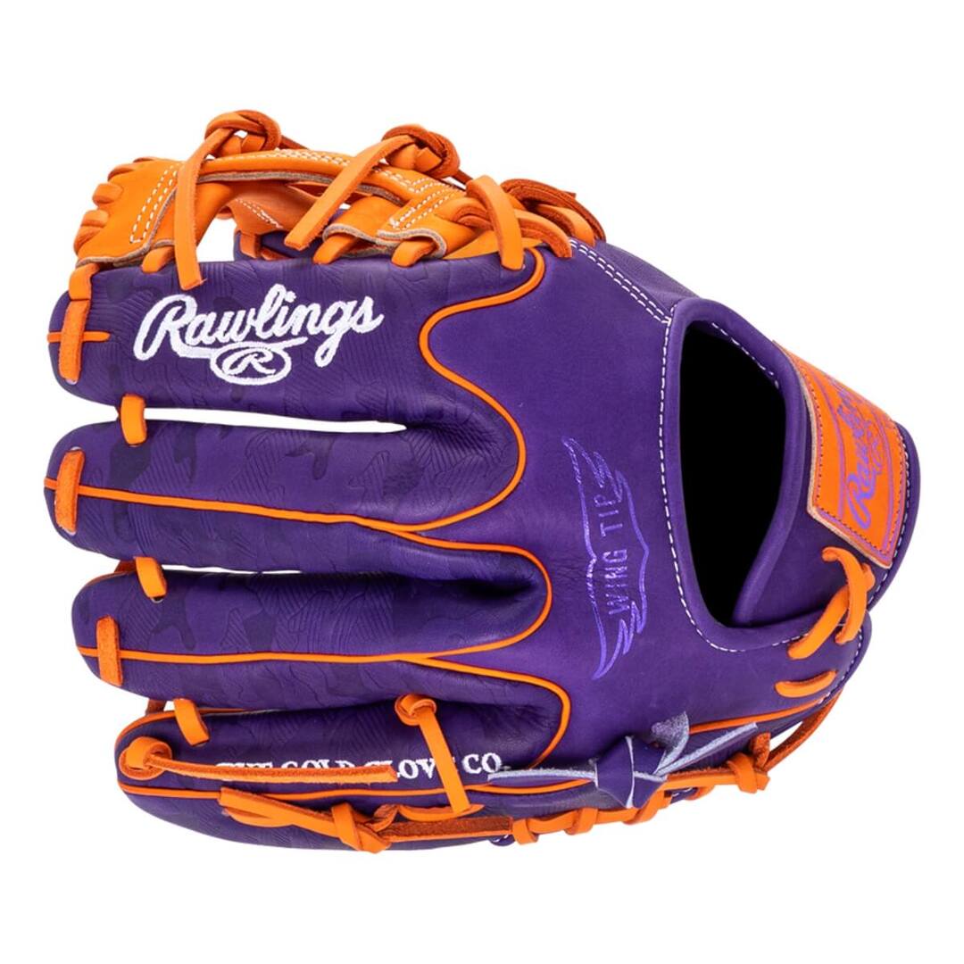 Rawlings Heart of the Hide PROR204WU-2PUO Baseball Glove purple/orange