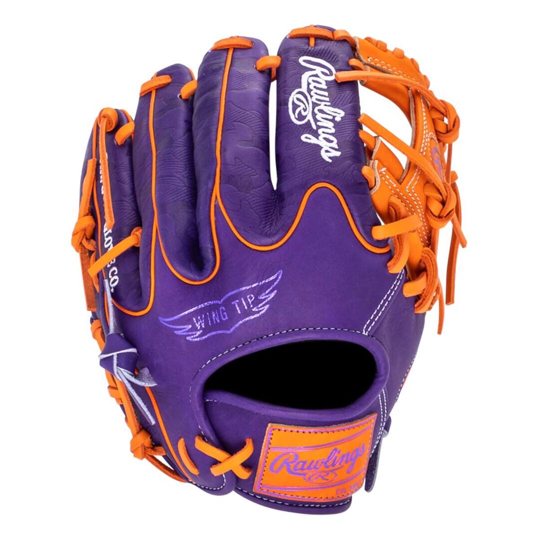 Rawlings Heart of the Hide PROR204WU-2PUO Baseball Glove purple/orange