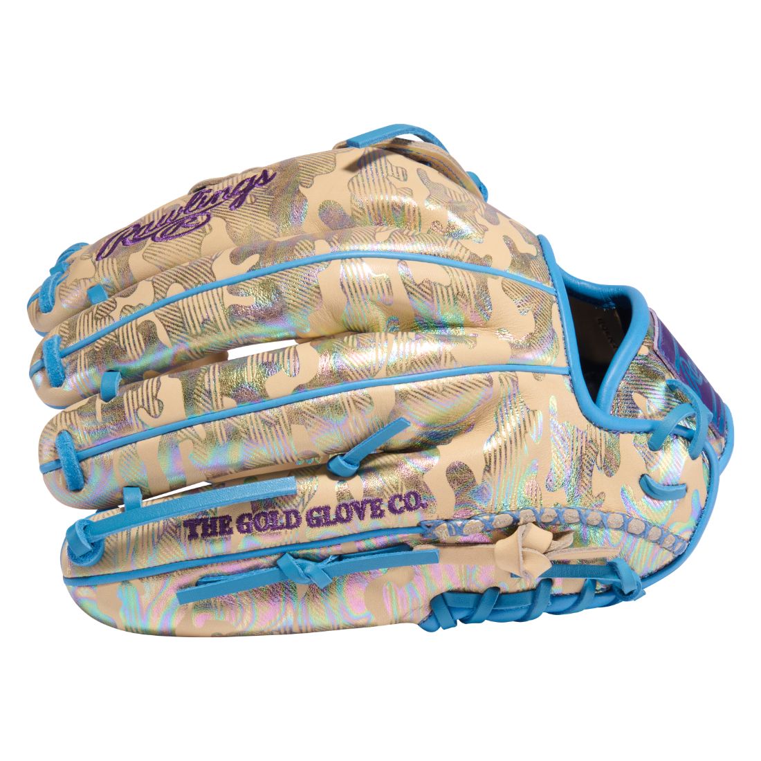 Rawlings Heart of the Hide PROR207U-6CC Color Sync 10.0 Baseball Glove camel/blue