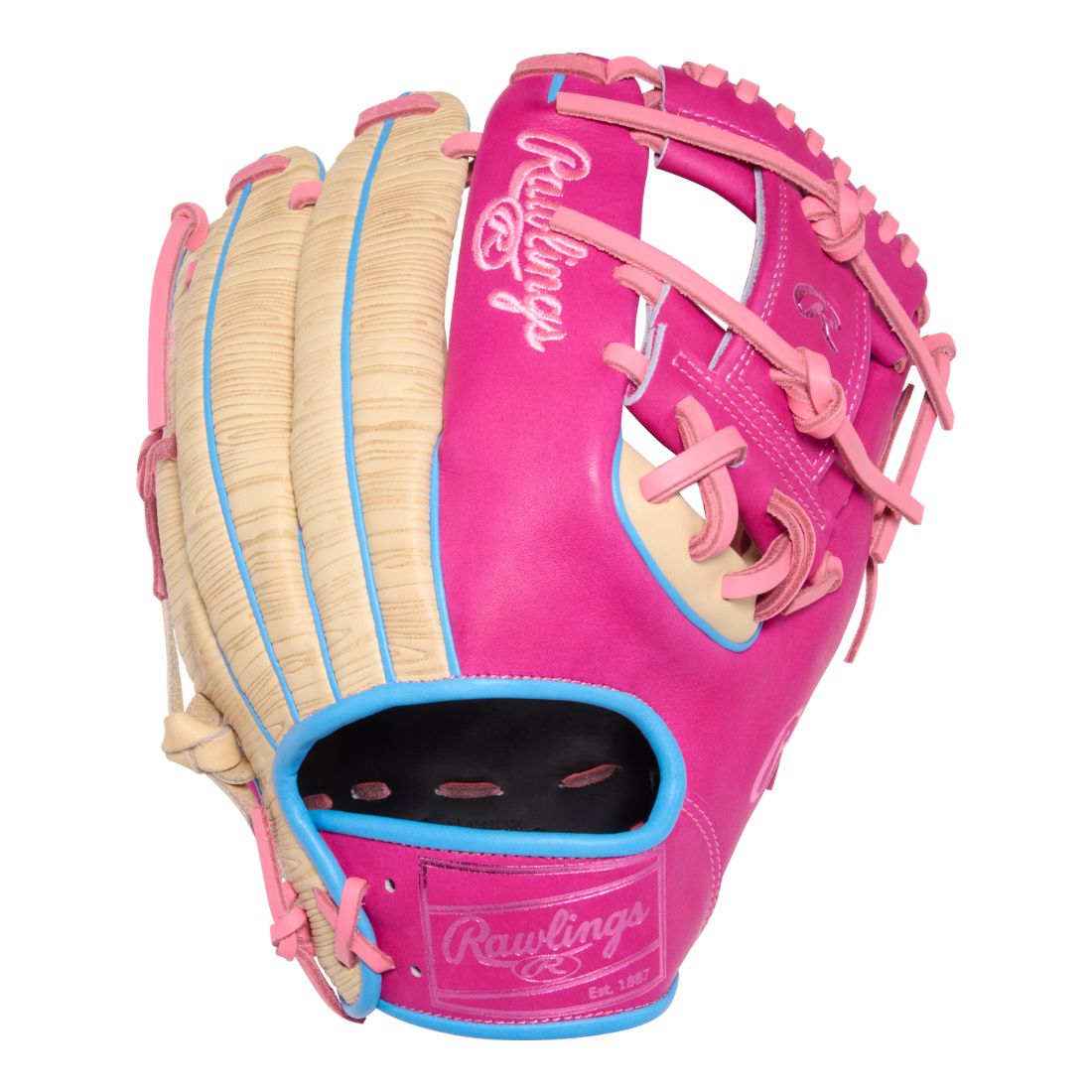 Rawlings Heart of the Hide PROR2174-2CBE Color Sync 10.0 Baseball Glove camel/pink