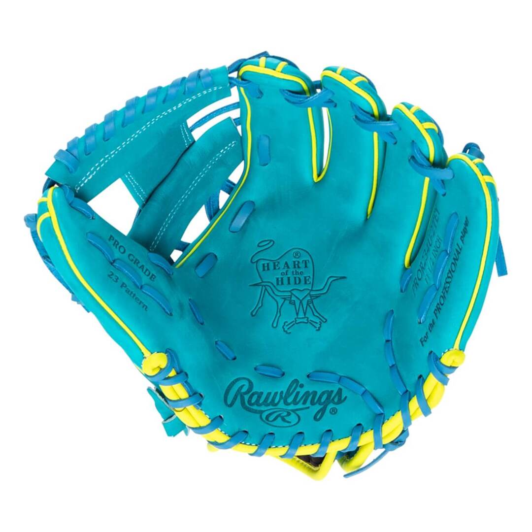 Rawlings Heart of the Hide PROR234U-2TEY Baseball Glove blue/yellow