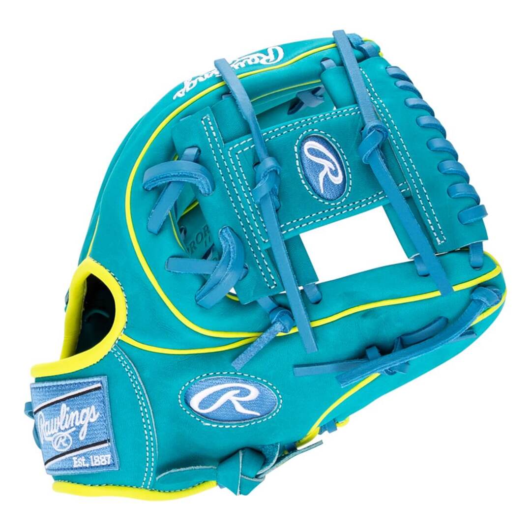 Rawlings Heart of the Hide PROR234U-2TEY Baseball Glove blue/yellow