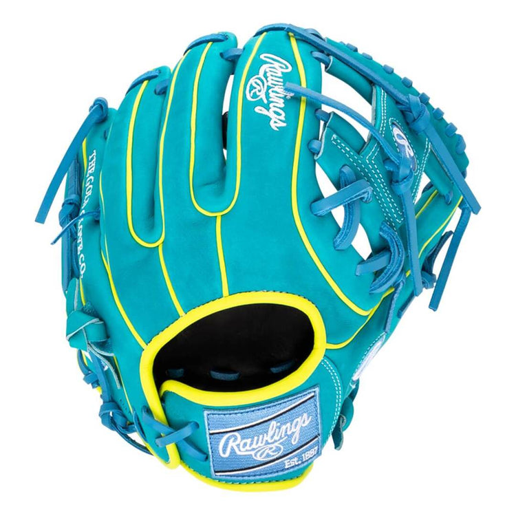 Rawlings Heart of the Hide PROR234U-2TEY Baseball Glove blue/yellow
