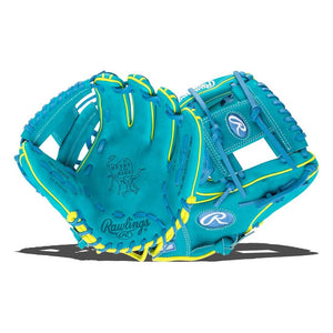 Rawlings Heart of the Hide PROR234U-2TEY Baseball Glove blue/yellow