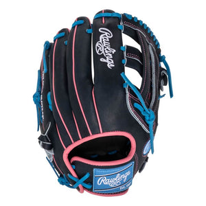 Rawlings Heart of the Hide PROR3028U-6N Baseball Glove black/blue/pink