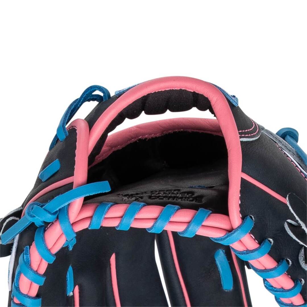 Rawlings Heart of the Hide PROR3028U-6N Baseball Glove black/blue/pink