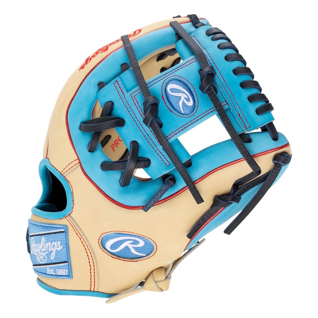 Rawlings Heart of the Hide PROR314-2CCB Baseball Glove camel/blue