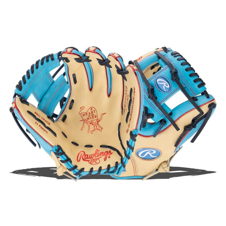 Rawlings Heart of the Hide PROR314-2CCB Baseball Glove camel/blue