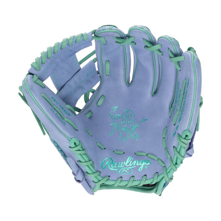 Rawlings Heart of the Hide PROR314-2PE Color Sync 10.0 Baseball Glove Periwinkle/Mint
