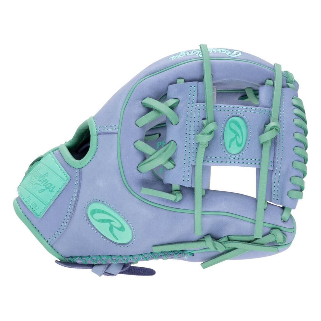 Rawlings Heart of the Hide PROR314-2PE Color Sync 10.0 Baseball Glove Periwinkle/Mint