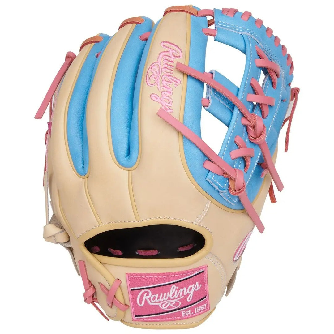 Rawlings Heart of the Hide PROR314-32CCB Baseball Glove camel/ blue