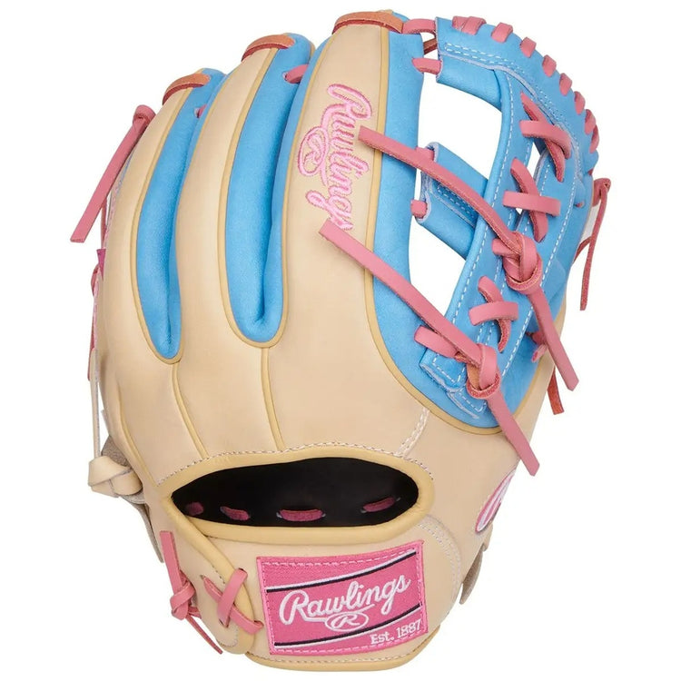 Rawlings Heart of the Hide PROR314-32CCB Baseball Glove camel/ blue
